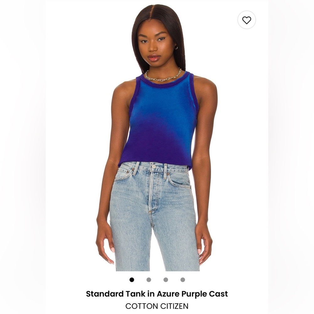 Women's Cotton Citizen Standard Tank Azure Purple Tank Top